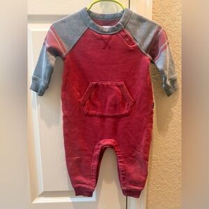 GAP Red and Gray Baby Romper